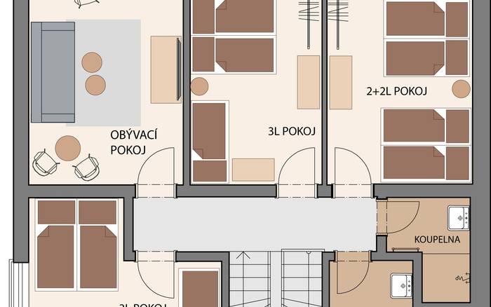 Apartmán B - 1 patro