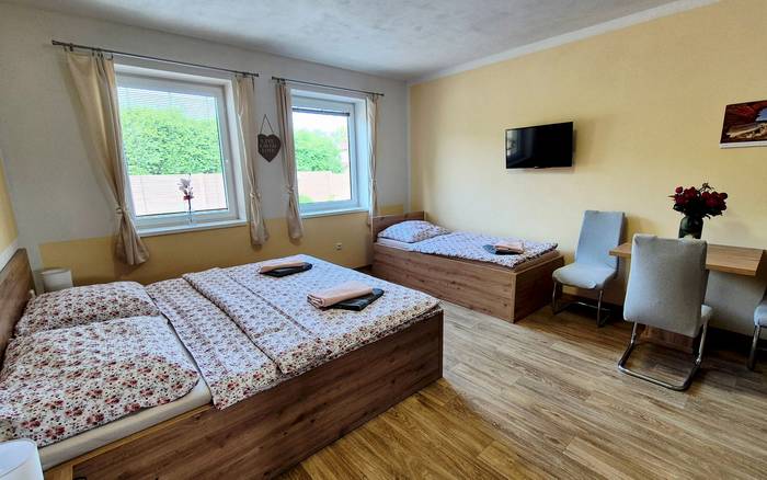 1. Apartmán s kuchyňkou, bezbariérový v přízemí