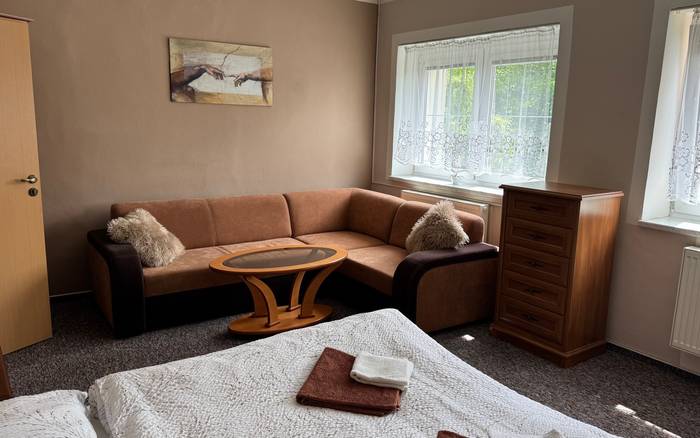 Šestilůžkový apartmán s 1 ložnicí