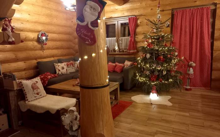 Spoločenská miestnosť na Vianoce