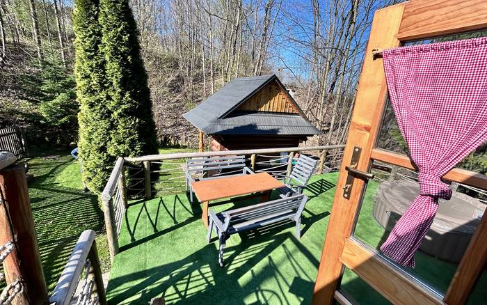 Terasa v malom apartmane