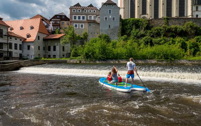 Bpaddleboard v Českém Krumlově