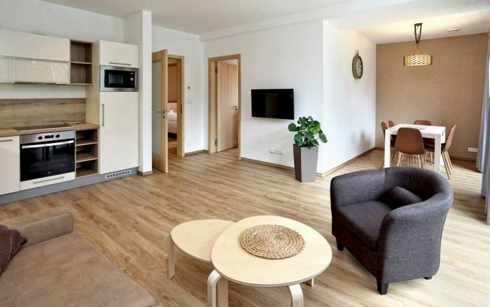 Rodinný Apartmán se 2 ložnicemi a balkonem