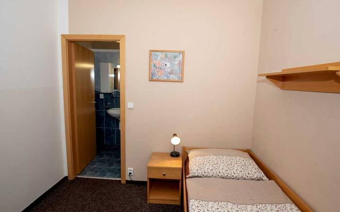 Jednolůžkový pokoj s balkonem