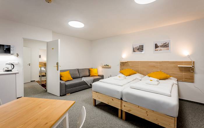 37ab Dvoupokojový apartmán s balkónkem a kuchyňkou