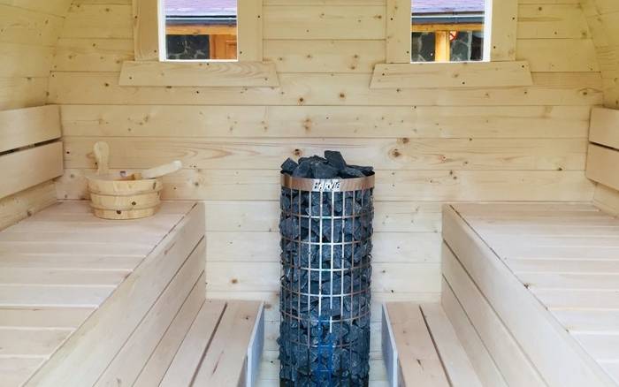 sauna - interiér