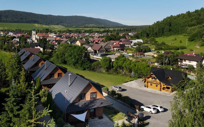 pohľad na zrub