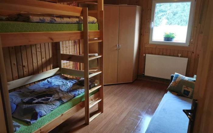 Apartmán č 3 poschodová posteľ, rozkladací gauč 