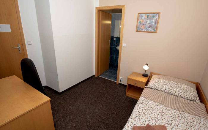 Jednolůžkový pokoj s balkonem