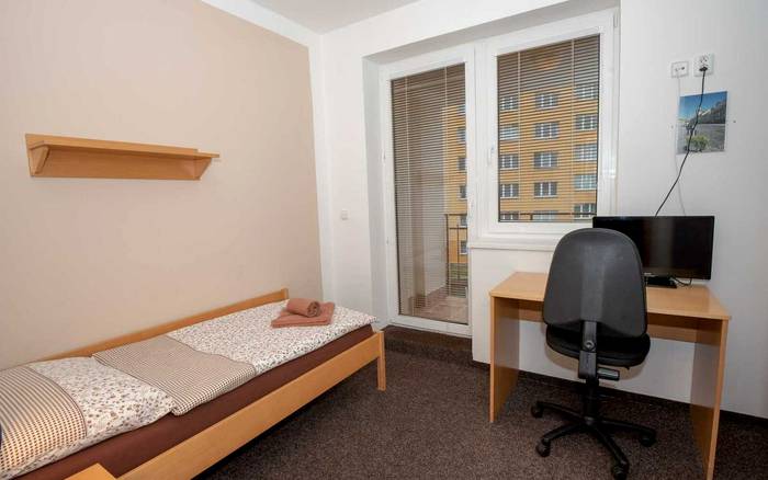 Jednolůžkový pokoj s balkonem