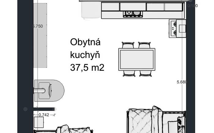 Východní čtyřlůžkový apartmán Superior