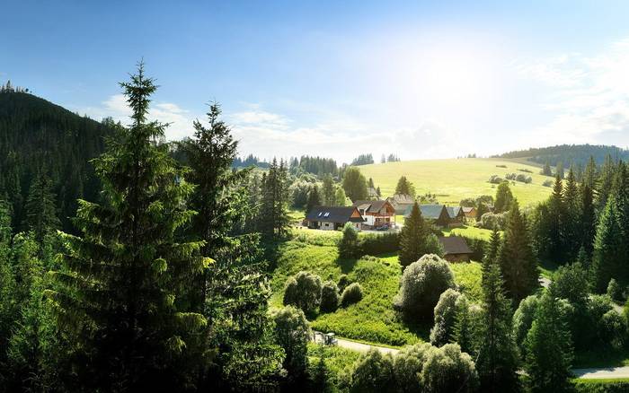 Chalets Kvačianska dolina - panoráma dronu