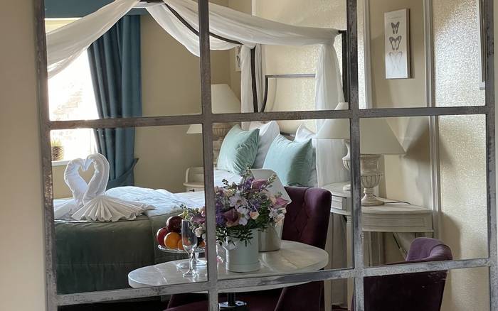 Dvoulůžkový pokoj DELUXE (double bed) s infra saunou