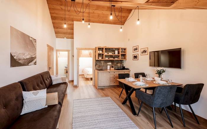 „Panoráma“ apartmán s jednou spálňou a balkónom pre 4 osoby 