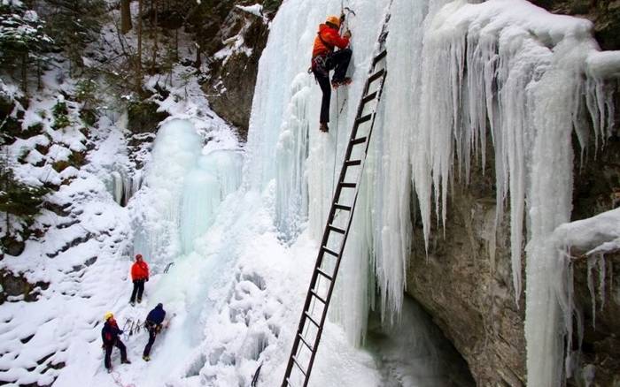 Ľadolezenie v Slovenskom raji