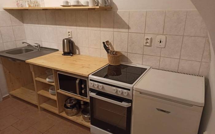 Apartmán pro 4 osoby- kuchyň