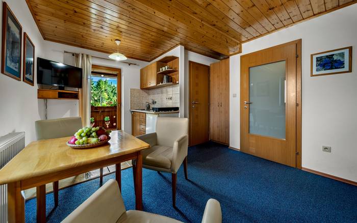 štúdiový apartmán pre 3 osoby apartmány Roháčik ubytovanie Zuberec