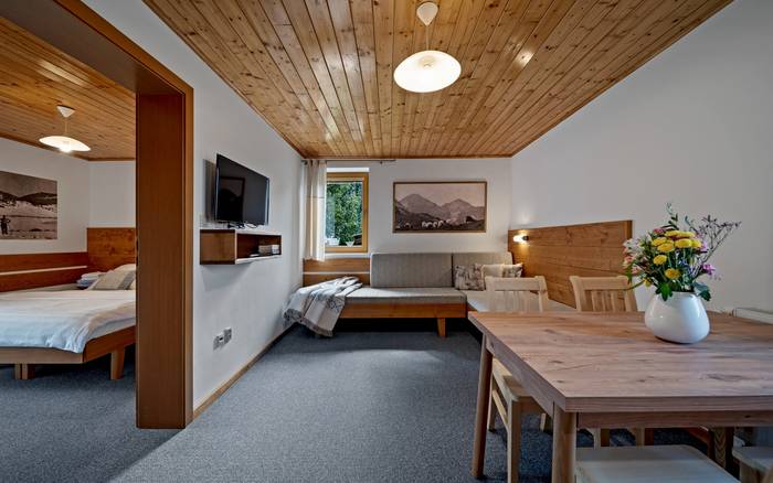 rodinný apartmán pre 3-4 osoby, apartmány Roháčik ubytovanie Zuberec