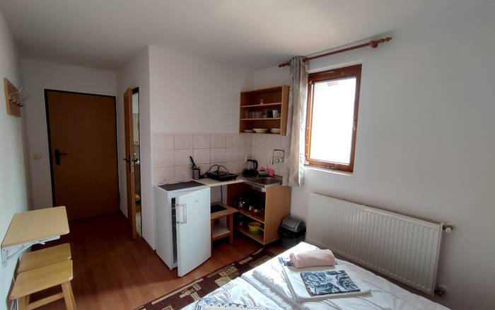 Útulná izba s kuch.kútikom a kúpeľňou