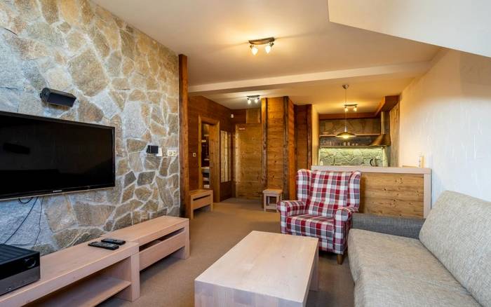Apartmán s 1 spálňou v hlavnej budove hotela - Výhľad na Tatry
