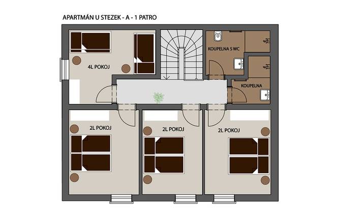 Apartmán A - 1 patro